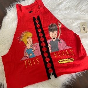 3/$25 Beavis and butthead Tank
